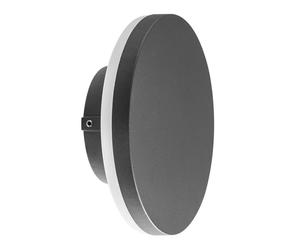 Mantra Iluminación Applique LED da esterni Bora rotonda, grigia scura Mantra Iluminación