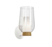Mantra Iluminación Applique Nora, bianco-trasparente, vetro, metallo Mantra Iluminación