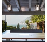 Mantra Iluminación Lampada a sospensione da esterno Maya, grigio scuro, IP54, altezza 44,5 cm Mantra Iluminación