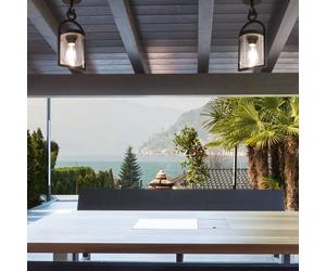 Mantra Iluminación Lampada a sospensione da esterno Maya, grigio scuro, IP65, 44,5 cm Mantra Iluminación