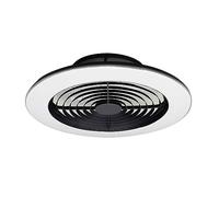 Mantra Iluminación. Modello Alisio XL - Ventilatore e plafoniera da soffitto con diametro di 73,5 cm, colore nero, sorgente luminosa a LED 95 W 2700 K-5000 K 5900 lm, 58 W