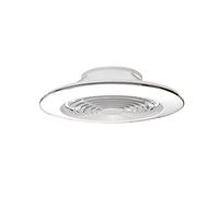 Mantra Iluminación. Modello ALISIO XL. Ventilatore e plafoniera da soffitto diametro 73,5 cm di colore bianco. Sorgente luminosa a LED 95 W 2700 K-5000 K, 5900 lm. Ventilatore 58 W