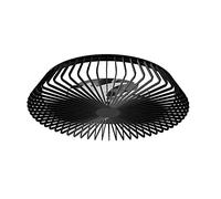 Mantra Iluminación Ventilatore da soffitto Himalaya LED App, telecomando, nero Mantra Iluminación