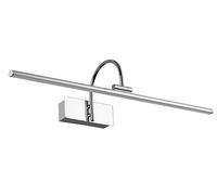 Mantra Iluminación. Modello Parauru Applique lunga 60 cm realizzata in acciaio inox, metallo e acrilico finitura cromata.