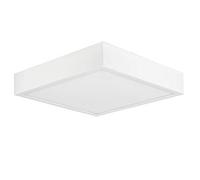 Mantra Iluminación. Modello SAONA. Plafoniera quadrata da 17 cm realizzata in alluminio con finitura bianca opaca. Fonte di luce 14 W 1190 lm 3000 K