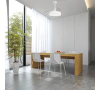 Mantra Iluminación Ventilatore da soffitto LED Alaska Mini bianco DC silenzioso Ø 91 cm CCT Mantra Iluminación