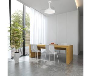 Mantra Iluminación Ventilatore da soffitto LED Alaska Mini bianco DC silenzioso Ø 91 cm CCT Mantra Iluminación
