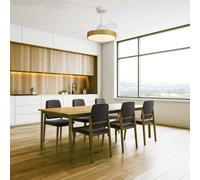 Mantra Iluminación Ventilatore da soffitto LED Alaska Mini legno DC silenzioso Ø 91 cm CCT Mantra Iluminación