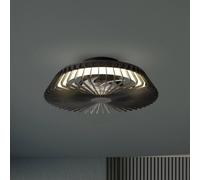Mantra Iluminación Ventilatore da soffitto LED Himalaya Mini, nero, CC, silenzioso, CCT Mantra Iluminación