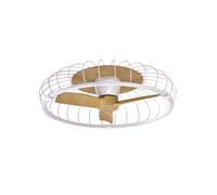 Mantra Iluminación Ventilatore da soffitto LED NATURE, app CCT, bianco/faggio Mantra Iluminación