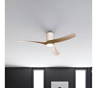 Mantra Iluminación Ventilatore da soffitto LED Nemo II L, bianco/legno, DC, silenzioso, CCT Mantra Iluminación