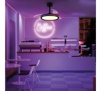 Mantra Iluminación Ventilatore da soffitto LED North nero DC silenzioso Ø 91 cm CCT RGB Mantra Iluminación