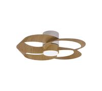 Mantra Iluminación Ventilatore da soffitto LED Rose in legno, motore a corrente continua, Mantra Iluminación