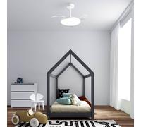 Mantra Iluminación Ventilatore da soffitto LED Slim Mini, bianco, CC, silenzioso, CCT, 106 cm Mantra Iluminación