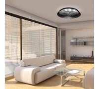 Mantra Iluminación Ventilatore da soffitto Himalaya LED App, telecomando, nero Mantra Iluminación
