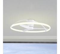 Mantra Iluminación Ventilatore da soffitto LED Smart Nepal, bianco, CC, silenzioso Mantra Iluminación