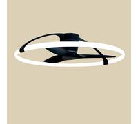 Mantra Iluminación Ventilatore da soffitto LED Smart Nepal, nero, DC, silenzioso Mantra Iluminación