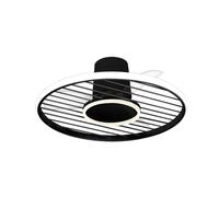 Mantra Iluminación Ventilatore da soffitto LED Soho nero Motore DC silenzioso Ø 66 cm CCT Mantra Iluminación