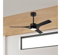 Mantra Iluminación Ventilatore da soffitto LED Thai nero, motore a corrente continua, silenzioso, Mantra Iluminación