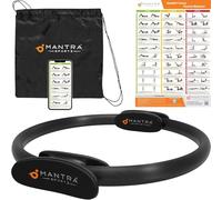 MANTRA SPORTS Cerchio Pilates Ring Fit, Magic Circle Pilates Attrezzi, Ring Pilates per Pavimento Pelvico, Attrezzo Interno Coscia, Attrezzi Pilates per Casa, Anello Pilates, Fitness Attrezzi Casa