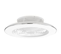 Mantra Ventilatore da Soffitto con Luce Lampadario Pale 73,5 cm Bianco ALISIO XL