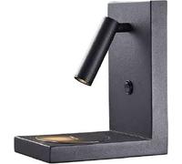 Mantra Zanzibar lampada da parete 1x3 W nero 6752