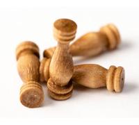 MANTUA MODEL Colonnine in Noce, 6mm, Set da 10 Pezzi, Art.32450