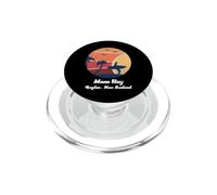 Manu Bay Raglan Nuova Zelanda Surf Vintage Surf Spiaggia Sole PopSockets PopGrip per MagSafe