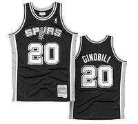 Manu Ginobili Maglia Scambista San Antonio Spurs 2002-03, nero, XL