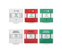 Manual 86 Type Resettable Dual Color LED Sound and Light Emergency Alarm Switch (811-white)