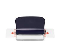 Manual Binding Machine 6 - Hole Cinch Book Binder for Home Office, Mini Hand Binding Tool with Metal Cutterheads, Ruler Guide, for A4 B5 A5 Paper Punching (Blu)