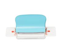 Manual Binding Machine 6 - Hole Cinch Book Binder for Home Office, Mini Hand Binding Tool with Metal Cutterheads, Ruler Guide, for A4 B5 A5 Paper Punching (Azzurro)