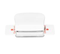 Manual Binding Machine 6 - Hole Cinch Book Binder for Home Office, Mini Hand Binding Tool with Metal Cutterheads, Ruler Guide, for A4 B5 A5 Paper Punching (Bianca)
