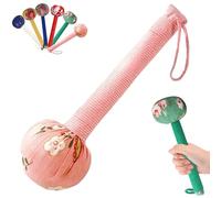 Manual Body Lymphatic Massage Hammer, Wormwood Massage Hammer, Massage Hammer for Body, Massage Hammer for Back Pain Relief, for Back, Waist Neck and Legs (Pink, L)