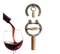 Manual Bottle Opener, Horseshoe-Shaped Wall-Mounted Wine Opener, for Men Women Seniors Elderly Adults Stocking Stuffer Christmas Bar Camping, Metal Construction, Easy Installation