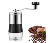 Manual Coffee Grinder - Hand Crank Burr Mill Rotating Bean Grinders | Drip Espresso Adjustable Fine Settings | Stainless Steel Conical Core | Kitchen Home Office Brewer