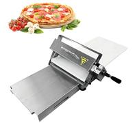 Manual Dough Sheeter Machine, Adjustable Thickness Stainless Steel Roller for Homemade Pizza and Bakery Dough Preparation (M)