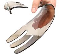 Manual Food Tongs, Versatile Catering Supplies, 7 * 3in Efficient with Locking Clip, Ergonomic Silver Pasta Grabber, Professional Utensil with Sl esign, Cooking Gadget for Bbq and Bar