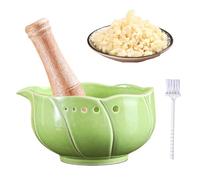 Manual Garlic and Ginger Grating Bowl - versatile kitchen utensil, facile da usare grater for garlic, ginger, and spices | ideal prep accessory for cooking at home daily meals salse marinate dressings