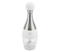 Manual Garlic Grinder | Small Efficient Food Chopper for Vegetables/Meat/Fruits | Stainless Steel Blades & ABS Lock | Portable Hand Operated Kitchen Tool