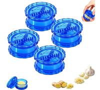Manual Garlic Twister & Ginger Mincer Tool,Multi-Functional Crusher，Blue：4