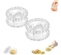 Manual Garlic Twister & Ginger Mincer Tool,Multi-Functional Crusher，Clear：2