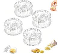Manual Garlic Twister & Ginger Mincer Tool,Multi-Functional Crusher，Clear：4