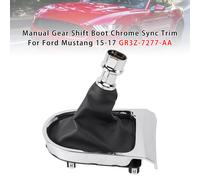 Manual Gear Shift Boot Chrome Sync Trim Per Ford Mustang 15-17 GR3Z-7277-AA T0