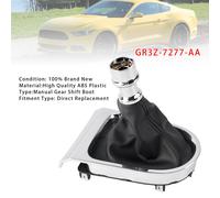 Manual Gear Shift Boot Chrome Sync Trim Per Ford Mustang 15-17 GR3Z-7277-AA Y1