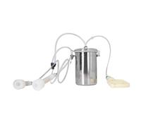 Manual Goat Milker Kit with 2000 mL Stainless Steel Milk Bottle, Strong Suction Power & Control for Effortless Home Milking - Compatible Goats and Cows