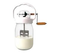 Manual Hand Mixer, 1500 ml Butter Blender, Glass Bottle Whisk Tool with
