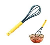 Manual Hand Mixer - Egg Whisk Spinner, Kitchen Frother Tool, Efficient Cooking Hardware, Ergonomic Baking Gear, Rotating Mixer Vessel, Toughened Steel Build Cakes Omelettes Home Chef