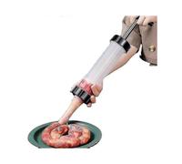 Manual Homemade Sausage Tools Stuffer Meat Filling Tool Practical Sausage Syringe Funnel Nozzle for Sausage Making Enema Tube