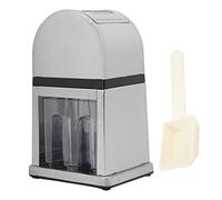 Manual Ice Crusher, Hand Crank Shaved Ice Machine with Transparent Cover, Snow Cone Maker for Home Bar Restaurant, Ergonomic Design Crushed Ice Machine with Stainless Ste